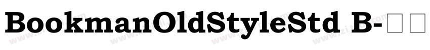 BookmanOldStyleStd B字体转换